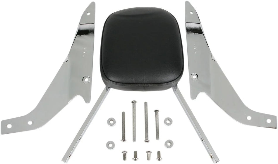 Cobra Square Sissy Bar Chrome with Pad