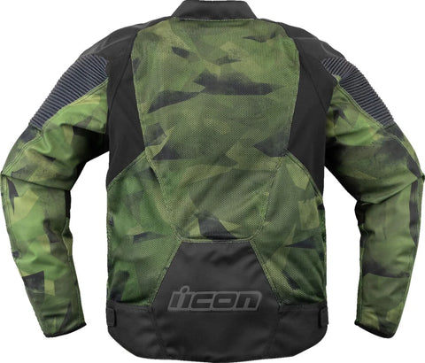 ICON Overlord 3 Mesh Textile Jacket Black/Camo Green