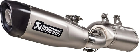Akrapovic Slip-on Line Muffler Titanium SS End Cap Black