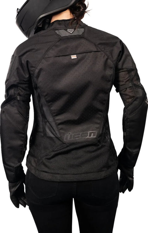 ICON Mesh AF Women's CE Textile Jacket Black