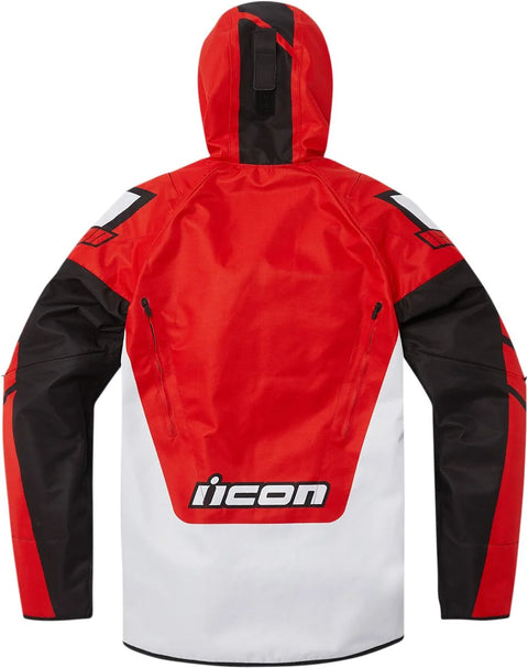 ICON Airform Retro Textile Jacket Red/White