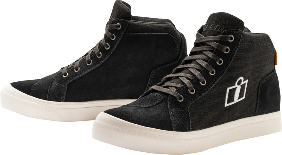 ICON Carga CE Boots Black/White