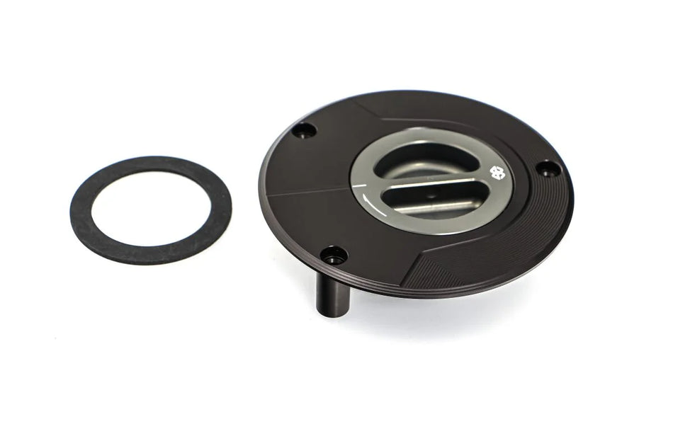 Gilles Tooling Motorcycle Fuel Cap Black (FCAP-02-B)