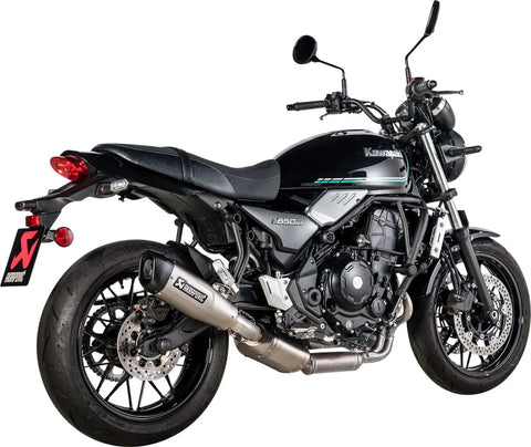 Akrapovic Slip-on Line Muffler Titanium SS End Cap Black