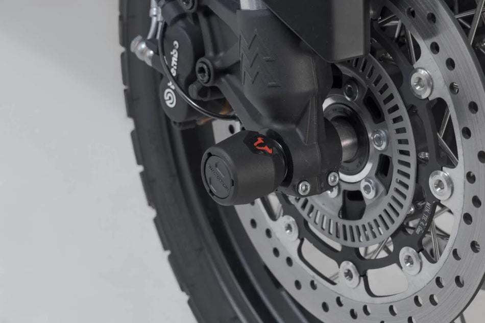 SW-Motech Front Axle Slider Set — Moto Morini X Cape