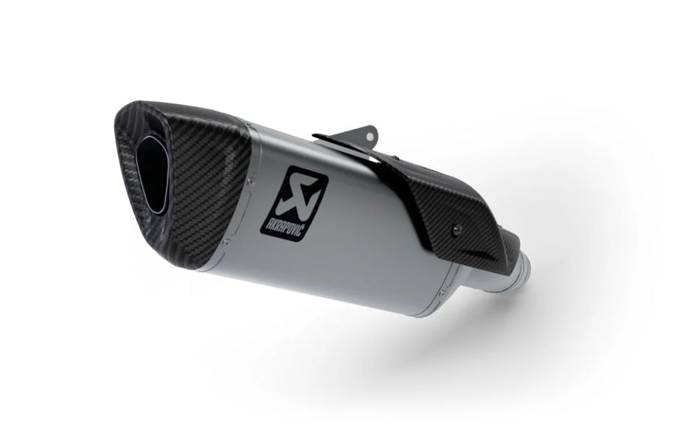 Akrapovic Slip-on Line Muffler (WITHOUT Valve) Titanium Carbon End Cap