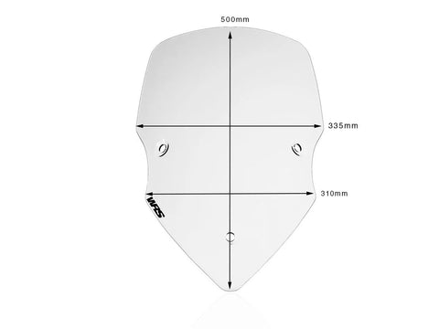 WRS Intermediate Motorcycle Windscreen Clear