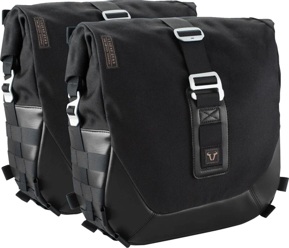 SW-Motech Legend Gear LC2 Side Bag System Black Edition — Royal Enfield Meteor