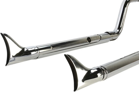 Cobra True Duals Exhaust System Chrome with Fishtail Tips (6988)