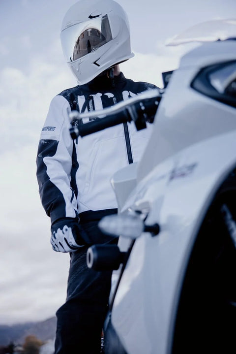 ICON Merc3 Anomaly Textile Jacket White