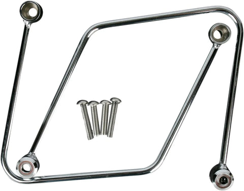 Cobra Saddlebag Support Brackets Chrome (02-6265)