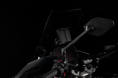 Gilles Tooling STRATOS Motorcycle Mirror Right Matt Black (M03-03-R-BD)