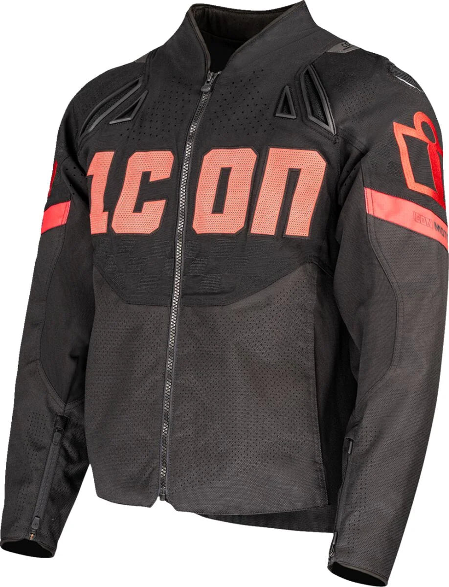 ICON Contra 3 Hero Textile Jacket Black/Red