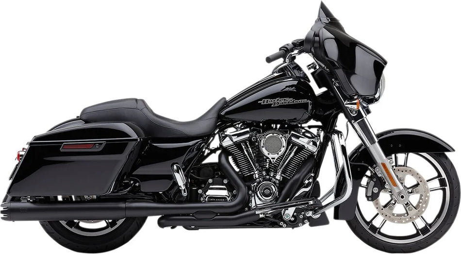 Cobra 4" Round Slip-on Contrast Cut Mufflers Black