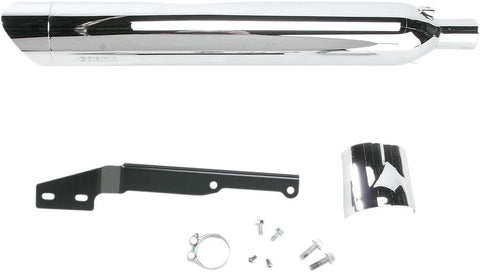 Cobra 4" Scalloped Slip-on Mufflers Chrome (2270)