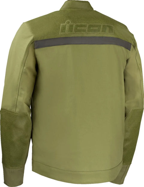 ICON Midhawk Men's Softshell Motorcycle Jacket Green
