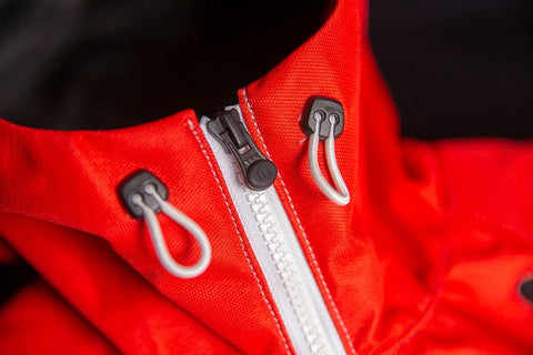 ICON Airform Retro Textile Jacket Red/White