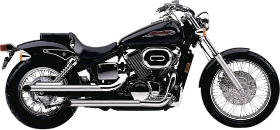 Cobra 2" Drag Pipe Slash Cut Exhaust System Chrome (1274)
