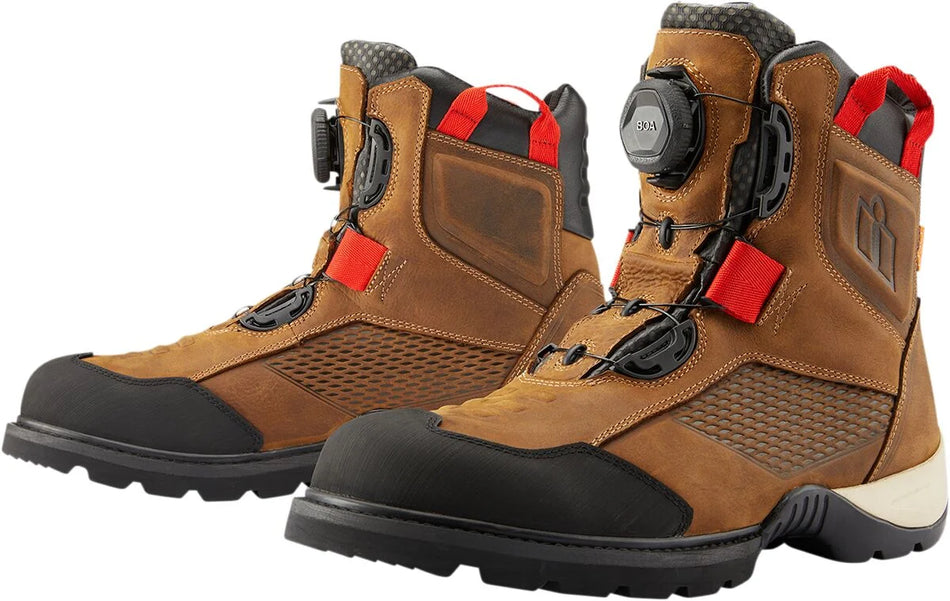 ICON Stormhawk Waterproof Boots Brown