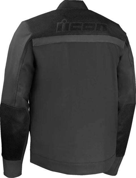 ICON Midhawk Men's Softshell Motorcycle Jacket Black