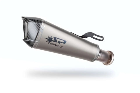 Spark Konix EVO Silencer Titanium with Carbon End Cap, SS Pipe for Lateral Mounting, ECE (GKT0113TOM)