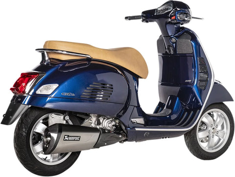 Akrapovic Slip-on Line Muffler Stainless Steel Carbon End Cap Vespa (S-VE3SO11-ZDFSS)