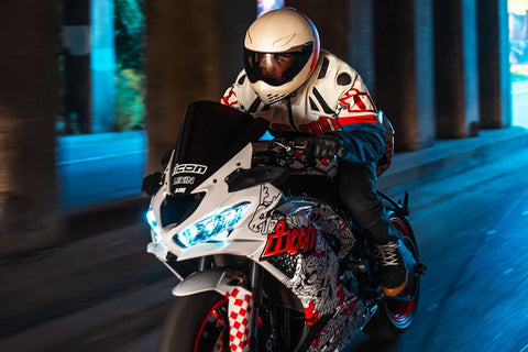 ICON Contra 3 Hero Textile Jacket Black/Blue/Red/White