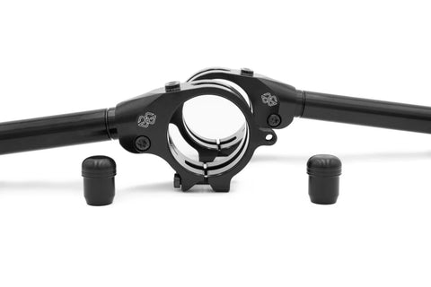 Gilles Tooling GP-LIGHT 4 Motorcycle Clip-On Handlebars 53mm Black