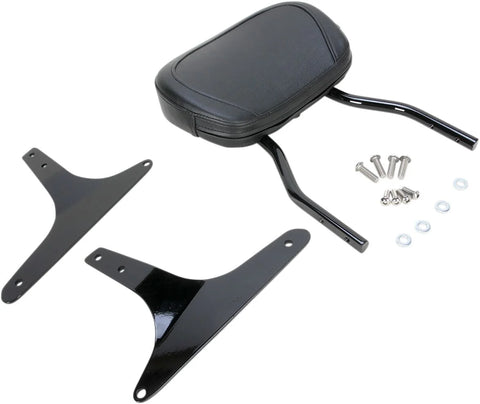 Cobra 12" Short Round Sissy Bar Black
