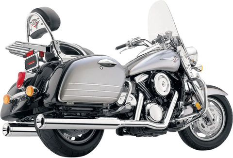 Cobra True Duals Classic Exhaust Systems Chrome with Billet Tips