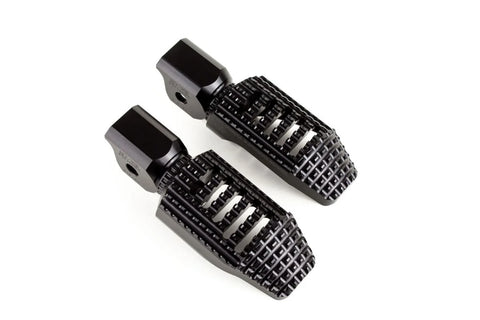 Gilles Tooling California Motorcycle Rider Footpegs Black (RGK-310-UF23-SET-B)