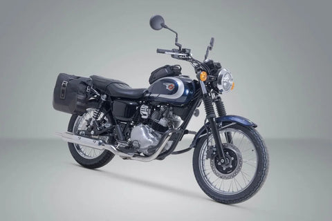 SW-Motech Legend Gear LC2 Side Bag System Brown Edition — Kawasaki Meguro S1 / W 230