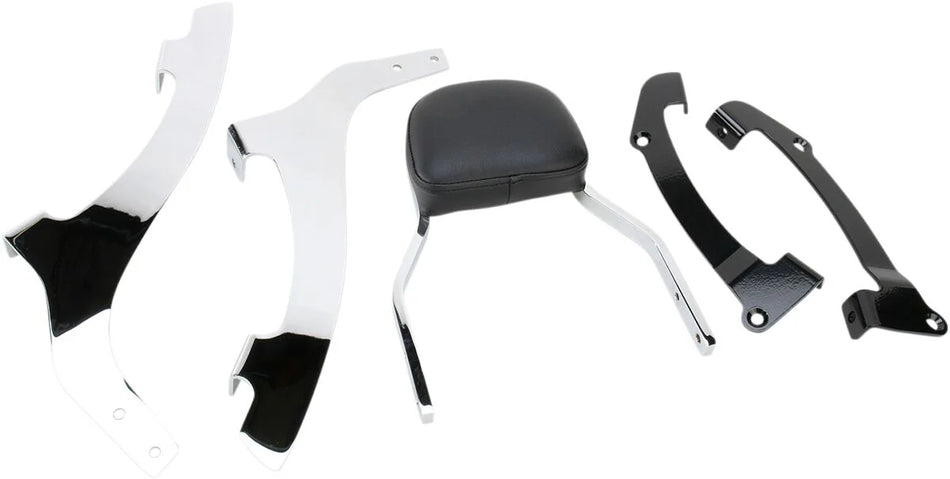 Cobra Mini Square Sissy Bar Chrome with Pad (02-4636)