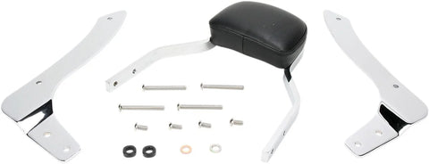 Cobra Mini Square Sissy Bar Chrome with Pad (02-4825)