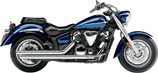 Cobra Hot Rod Speedster Slash Down Exhaust System Chrome with O2 Sensor Bungs