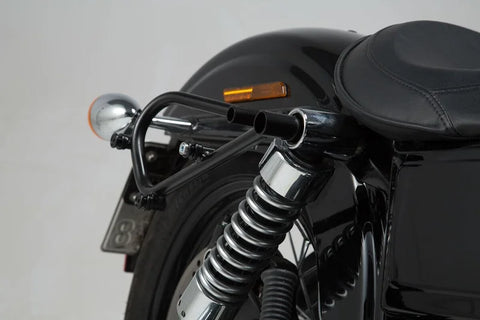 SW-Motech Legend Gear LC2 Side Bag System Brown Edition — Harley-Davidson Dyna Wide Glide
