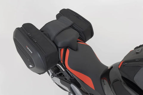 SW-Motech PRO Blaze H Saddlebag Set with Edge Protection & Heat Guard — Aprilia Extrema