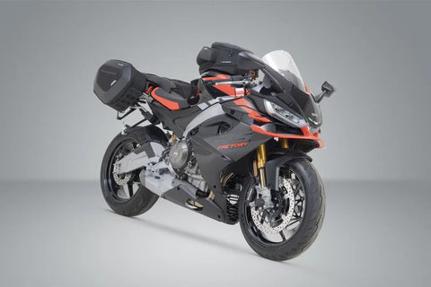 SW-Motech PRO Blaze H Saddlebag Set with Edge Protection & Heat Guard — Aprilia Extrema