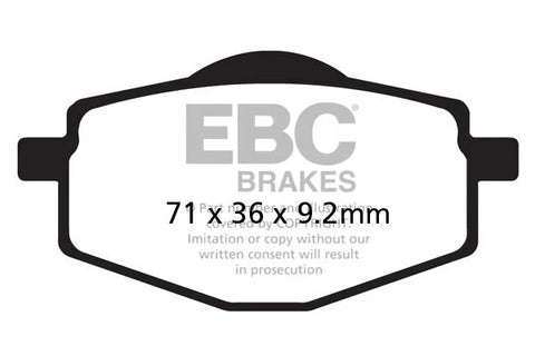 EBC Organic Front & Rear Brake Pads SFAC101