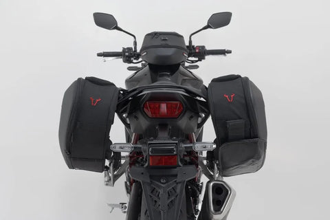 SW-Motech PRO Blaze H Saddlebag Set with Edge Protection & Heat Guard — Honda Hornet