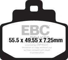 EBC Organic Front & Rear Brake Pads SFA681