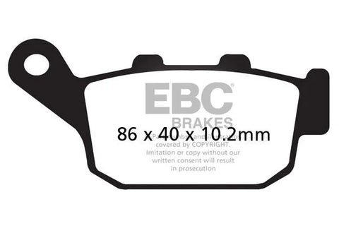 EBC Organic Rear Brake Pads SFA140