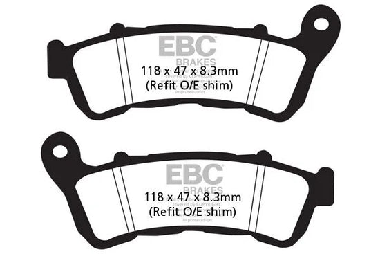 EBC Sintered Metal Front & Rear Brake Pads EPFA388HH