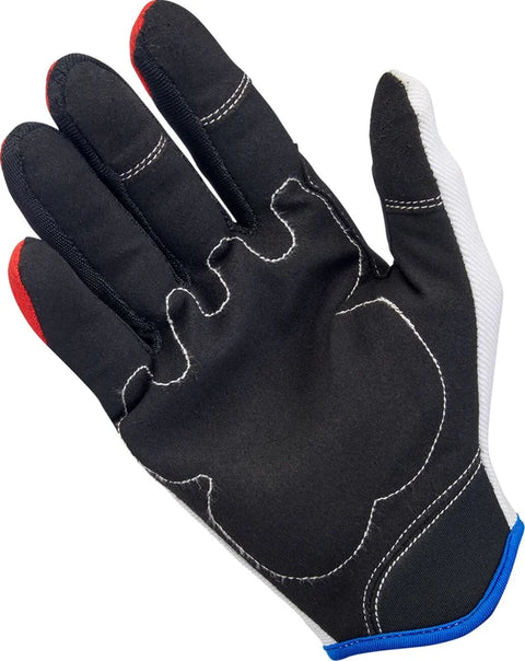 Biltwell Gloves Moto Red/White/Blue
