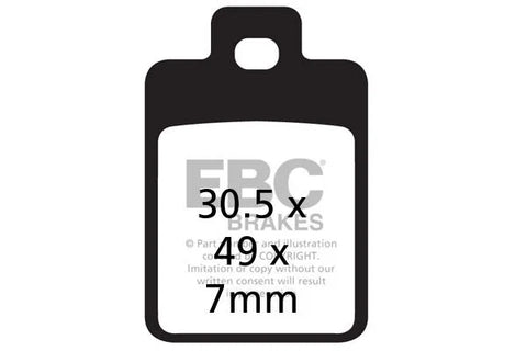 EBC Organic Front Brake Pads Piaggio Sfera 50 RST / Sfera 125 RST SFA255