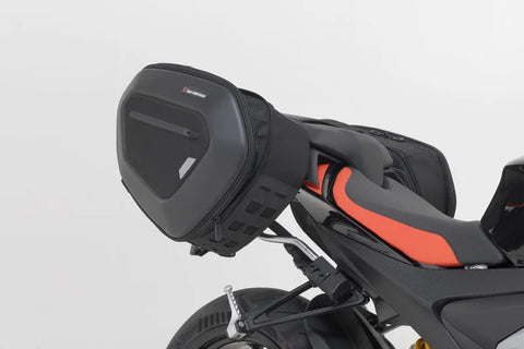 SW-Motech PRO Blaze H Saddlebag Set with Edge Protection & Heat Guard — Aprilia Extrema
