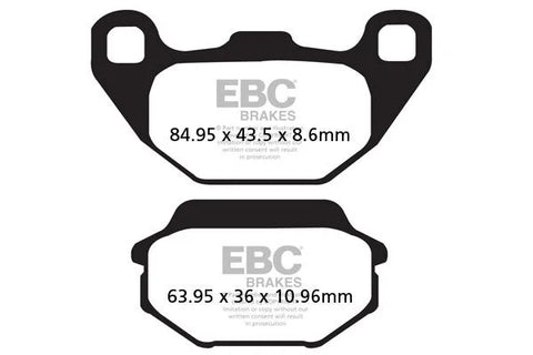 EBC Sintered Metal Front Brake Pads SFA305HH