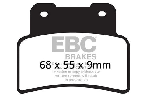 EBC Sintered Metal Front Brake Pads Kymco Xciting 400 I ABS / Xciting 400 I / Xciting 400 S I ABS SFA432HH