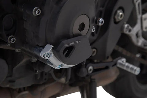 SW-Motech Engine Case Protector Black/Silver Yamaha MT-10