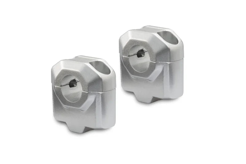 SW-Motech Bar Riser for 22MM Silver — Multi-Fit